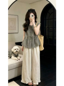 DUOMIAOTU | Elegant Relaxing Style Summer Korean Fashion Outfit Set