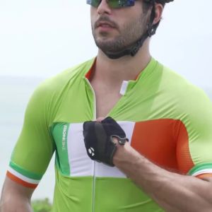 RION Mens Cycling Shorts Pro Bicycle Bib Tights MTB Padded Bike Clothing Italian Dolomiti Pads 8H Roading Biking Bibs Slim Fit