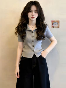 Shalldoer | Commuter Style V-Neck Ribbed T-Shirt Blouse for Plus Size