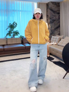 Ultra-Thin Casual Outdoor Fashionable Sun Protection Jacket ME【Mustard Yellow】Lightweight Versatile Comfortable Nylon Polyester Zipper Sleeve