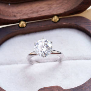 TY 0.5-3CT Moissanite 925 Sterling Silver Wedding Ring For Women Men Shining Moissanite D VVS1 Ring Luxury Jewelry Engagement