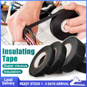 15M Automotive Wiring Tape 9/19/25MM Harness Tape Heat Isolation Adhesive Cloth Harness Tape Car Cable Tape Heat-resistant Flannel Tape