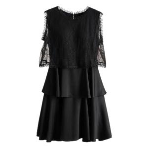 Floral Lace Sleeveless Slimming Dress
