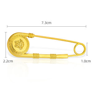 Retro Style Metal Lion Head Pin Clothing Fastener