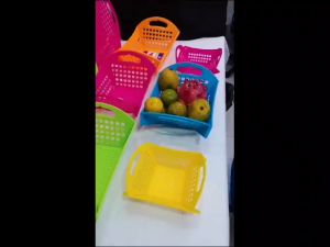 Keranjang Buah Wadah Buah Bisa Untuk Talenan Plastik Serbaguna 2 in 1 Set 3 pc SML