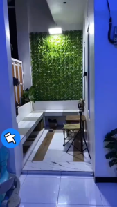 Daun Rambat Sintetis 1x3M Tanaman Hias Plastik Rumput Pagar Dinding Dekorasi Rumah