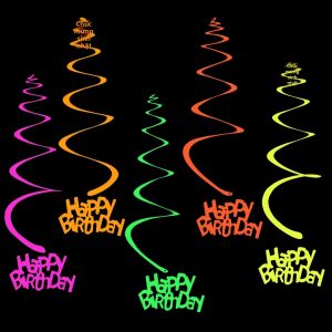 10 Chiếc Giấy Huỳnh Quang Nhiều Màu Sắc Hình Xoắn Ốc Neon Phát Sáng Trong Bóng Tối Ruy Băng Xoáy Phát Sáng Trang Trí Tiệc Cho Các Sự Kiện Sinh Nhật