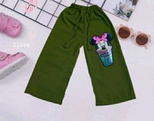 ALMIRA Kulot Anak Crinkle (2-12 Tahun) | Celana Kulot Anak Perempuan Micky Mouse