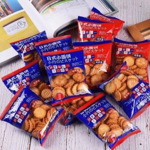 Japanese Salt Flavor Thin Crispy Snack Biscuits