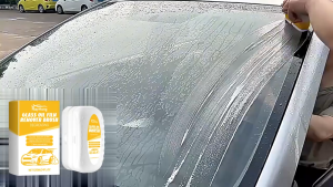 Rayhong น้ำยาทำความสะอาดกระจกรถยนต์ แบบแปรง Glass Oil Film Remover Brush ทำความสะอาดอย่างล้ำลึกกำจัดน้ำยาล้างฟิล์มน้ำมันแก้วจุดน้ำ แปรงทำความสะอาดหน้าต่างรถ ขจัดคราบน้ำมันและสิ่งสกปรกบนกระจกหน้าและภายในรถยนต์  ใช้งานง่าย เครื่องมือทำความสะอาดรถยนต์