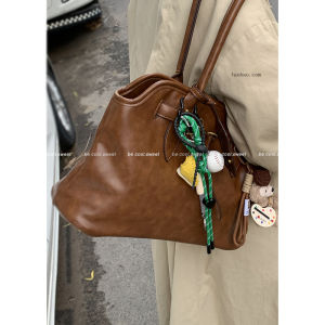 Carle Retro Handbag Tote Bag for Women Large Capacity Shoulder Underarm Bag New 2024 Trendy Korean Style Polyester Lining Magnetic Buckle Closure