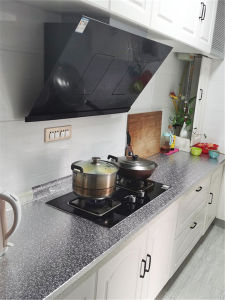 Thickened Aluminum Foil Kitchen Stickers Oil Resistant Waterproof High Temperature Resistant for Stove Cabinet PVC Self Adhesive Wall