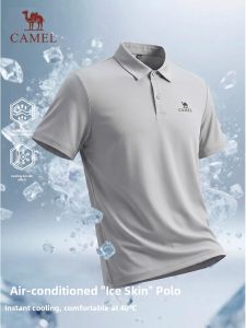 CAMEL | Quick Drying Sport Leisure Ice Silk Mens Polo Shirt
