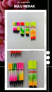 Pelampung Pancing Bulu Merak 8CM Grosir