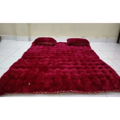 Kasur Gender Bulu Rasfur Empuk Tebal Free 2 Bantal Berbagai Ukuran
