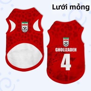 HanWei | Áo Choàng Chống Rụng Lông Cho Thú Cưng Hâm Mộ Bóng Đá