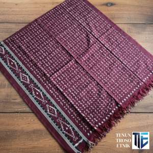 Ready Stok Kain Tenun Blanket Etnik Troso Motif Nusantara K-147