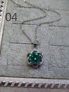 Exquisite Simulated Paraiba Tourmaline Gemstone 2 3 Carat Pendant Necklace Artificial 5A Blue Green Large Zirconia Fashion Jewelry