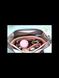 🚚 SG Seller🚚 Felt Insert Bag Fits For Longchamp Handbag Liner Bag Organize women Cosmetic Bag Felt Cloth Makeup Bag Support Handbag lining Travel Portable Insert Purse Bags