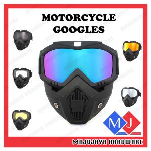 Motorcycle Goggles Removable Mask Open Face Helmet Detachable Windproof Motocross Eyewear 6 Colors MC-021