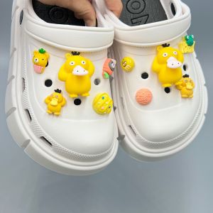 10Pcs Handmade Original Crocs Jibbitz Cartoon 3D Reachable Duck Detachable Shoe Buckle Decoration for Crocs