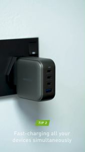 ENERGEA Travelite / Travelworld GAN100 3C1A PD/PPS/QC3.0 Travel Wall Charger 100W