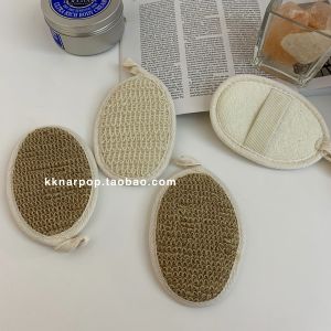 Kknar Exfoliating Bath Towel Cotton Linen Powerful Mud Scrubbing Cucumber Dot Cleaning Bathing Tool Ins Body Care Tool