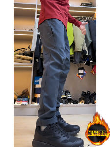 Cleanfit Mens Fleece Lined Autumn Winter Outdoor Windproof Waterproof Hiking Mountain Climbing Trousers Cargo Pants