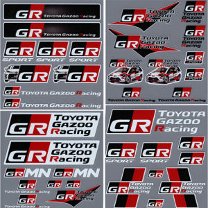 สติกเกอร์รถ TOYOTA GAZOO RACING GR โลโก้สัญลักษณ์ Auto Decal สติกเกอร์