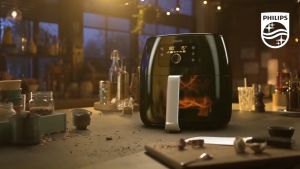 [Trả góp 0%] Nồi Chiên Không Dầu Philips HD9650/91 XXL - Lòng nồi 7.3L giỏ nướng 3.5L trọng lượng thực phẩm 1.4KG (Đen) - Hàng Phân Phối Chính Hãng - Bảo Hành 24 Tháng Toàn Quốc - Công Nghệ Độc Quyền Twin Turbo Star