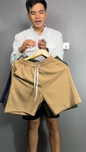 Quần đùi nam đũi linen cao cấp đẹp vải co giãn nhẹ nhẹ form rộng VNO125