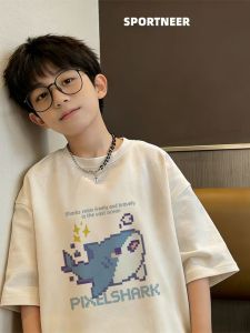 Cotton Short Sleeve T-Shirt Summer Cool Design Large Child Tee