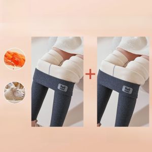 MiiOW | Thickened Lamb Velvet Warm Cotton Pants Womens Autumn Winter Fleece Lined Special Extra Thick Base Layer Trousers