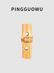 Natural Bamboo Buttons Elegant Decorative Accessories High End Cotton Linen Chinese Style Clothes Buttons Pingguowu