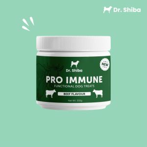 Dr Shiba Pro Immune Healthy Dog Treats Supplement Snacks for Pets with Dog probiotics Dog Vitamins for Immune System Dog Supplements Appetite Booster for Dogs and more: Dog Food for Enhanced Dog Care & Immunity Support