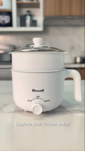 Dowell 1.2L Multi Cooker with Non-Stick Ceramic Inner Pot | Electric Cooking Pot with Steamer | MC-12C