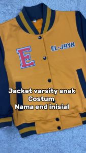 JAKET ANAK LAKI LAKI USIA 2 -13 TAHUN JACKET BASEBALL VARSITY ANAK BISA REQUEST CUSTOM INISIAL NAMA