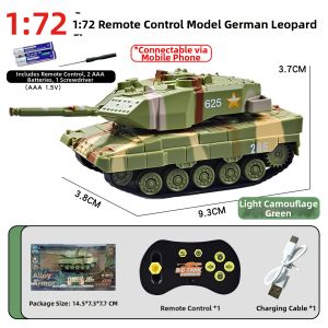Simulated German Leopard Tank Remote Control Toy