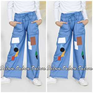 Celana Kulot Jeans Boyfriend Anak Terbaru 2023 Usia 1-18 Tahun