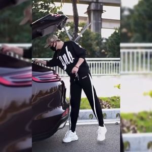 Quần jogger thể thao nỉ nam nữ tia chớp Quần thun dài ống rộng thu đông mặc nhà đi học size 40-68kg - xuongniTNT