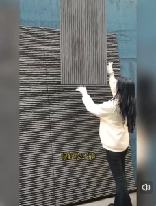 ผนังหินเทียม ลายม่านน้ำไหล รุ่น WEL5 วัสดุ PU เสมือนจริง 3D ปลอดภัยไม่ลามไฟ