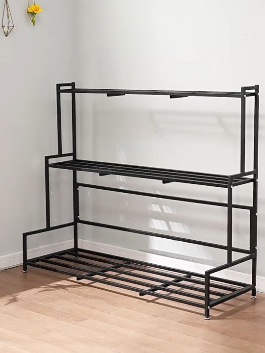 Stainless Steel Flower Rack Indoor/Outdoor Metal Plant Rack Ladder ...