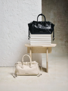 Small Hand Cross-body Cloud Shaped Bag Leather