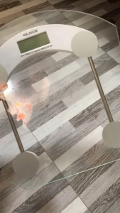 Keimav Digital LCD Electronic Tempered Glass Weighing Scale 8mm Human Weighing Scale Bathroom Weighing Scale