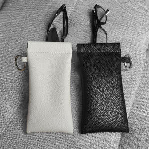 BAPNP | Automatic Closing Hanging Leather Eyewear Storage Bag