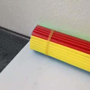 ก้านลูกโป่ง จุกลูกโป่ง 100 ก้าน ขนาด ยาว  56 ซม. สีขาว /  หลากสี ก้านลูกโป่งยาว ก้านพลาสติก