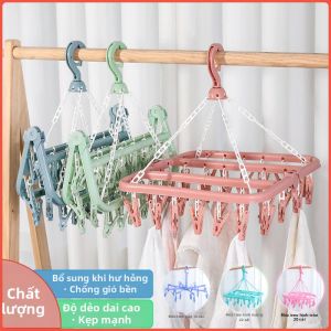 Wind-Resistant Multi-Purpose Clothes Hangers and Clamps