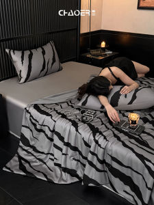 Lightweight Summer Silky Air Conditioning Blanket Zebra Pattern