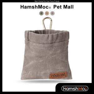 HamshMoc Hands Free Dog Treat Pouch Waterproof Dog Snack Bag with Carabiner Easily Carries Training Snack Bag Poop Bag Dispenser Dog Accessories
