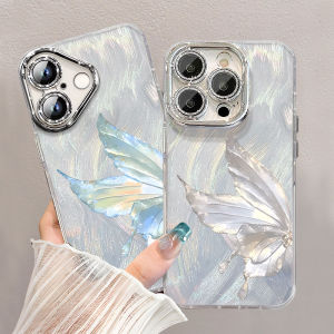 Sup&LV | Creative Butterfly Full Cover Protection Phone Case For Apple 16 Womens Style Summer Freshness Anti-Fall Simple Design